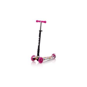 Lorelli Kinderroller Rapid PU Räder leuchten ABEC-7 Bremse klappbar verstellbar in rosa