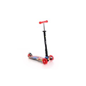 Lorelli Kinderroller Rapid PU Räder leuchten ABEC-7 Bremse klappbar verstellbar in rot