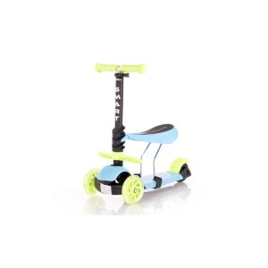 Lorelli Kinderroller Laufrad 2 in 1 Smart PU Räder leuchten klappbar verstellbar grün