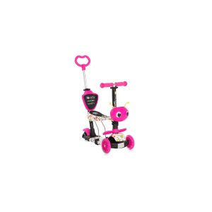 Lorelli Scooter Smart Plus 5 in 1 verstellbar PU Räder leuchten ABEC-7 Lager rosa Schmetterlinge
