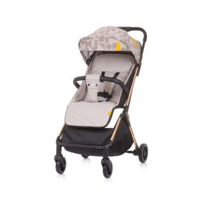 Chipolino Kinderwagen Buggy Easy Go faltbar Lenkerbremse gefederte Räder Korb beige