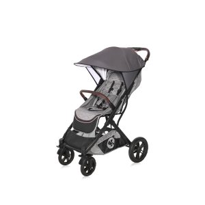 Lorelli Kinderwagen Sonnenschutz Universal UV-Schutz Schutz vor Sonne Staub Wind dunkelgrau