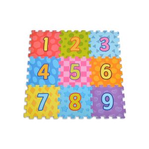 Moni 3020 Puzzlematte 9-teilig Zahlen Puzzleteppich Teilegröße 31 x 31 cm bunt