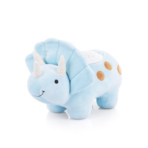 Chipolino Musik Plüschtier Dino 12 Melodien Lautstärkeregelung Timer Projektor blau