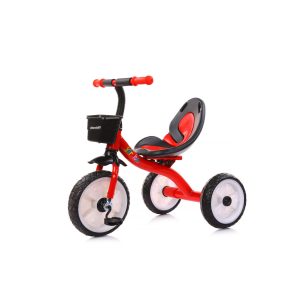 Chipolino Kinder Dreirad Strike ab 3 Jahre max. Traglast 25 kg komfortabler Sitz rot/schwarz