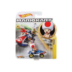 Mattel GBG30 - Hot Wheels - Mario Kart - Mini Die-Cast Fahrzeug mit Figur