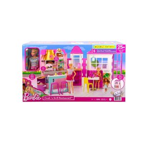 Mattel HBB91 - Barbie - Cook´n Grill Restaurant - Spielset inkl. Barbie & Zubehör