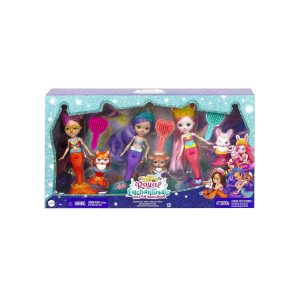 Mattel HCF87 - Royal Enchantimals - Ocean Kingdom - Spielfiguren mit Tierfreunden und Zubehör