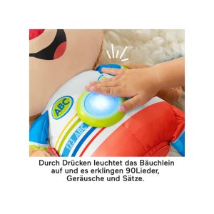 Mattel HCJ15 - Fisher-Price - Plüschfigur mit Licht und Sound