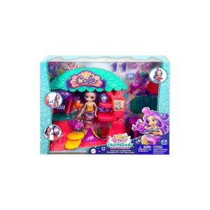 Mattel HCF86 - Royal Enchantimals - Ocean Kingdom - Spielset Meerjungfrauen Café