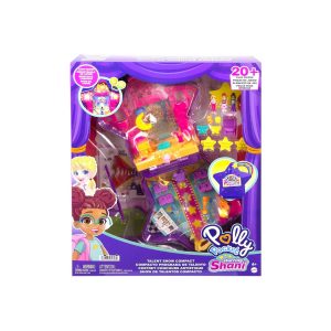 Mattel HGT17 - Polly Pocket - Mini-Spielset Talentshow mit Zubehör und Figuren