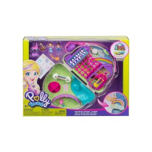 Mattel GKJ65 - Polly Pocket - Regenbogen-Tasche inkl. Figuren und Zubehör