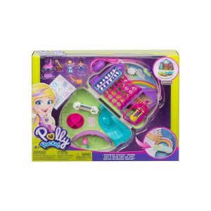 Mattel GKJ65 - Polly Pocket - Regenbogen-Tasche inkl. Figuren und Zubehör