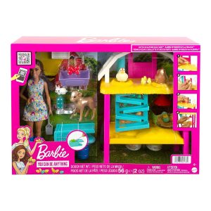 Mattel HGY88 - Barbie - You can be anything - Hühnerhof Spielset mit Puppe und Zubehör