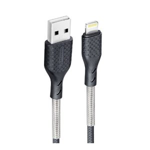 Carbon Ladekabel USB A zu iPhone-Anschluss 8-polig 2