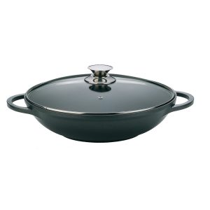 Aluguss Wok Bratpfanne Ø36cm mit Deckel