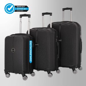 3-Teilig Koffer Premium Set  Trolley