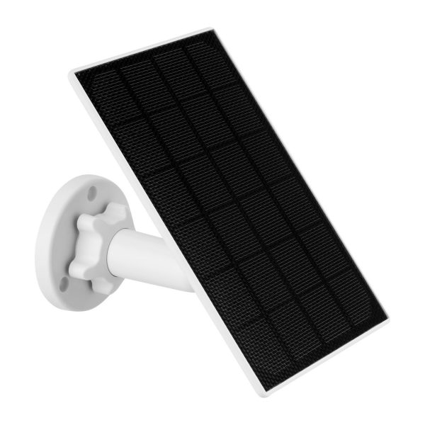 LUVISION Solarpanel Solarkollektor für Wildkamera Überwachungskamera universal weiss