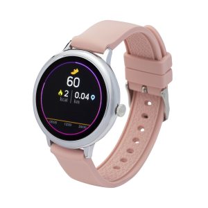 Atlanta Fitness Tracker/ Smartwatch mit Wechselarmband rosa/ grau