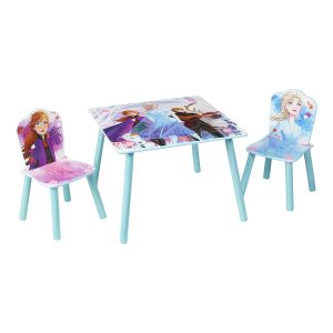 Die Eiskönigin- Set aus Tisch und 2 Stühlen für Kinder