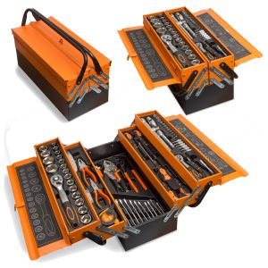Werkzeugkiste 85-tlg. orange/schwarz