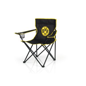 BVB Campingstuhl faltbar 80x50cm schwarz/gelb mit Logo