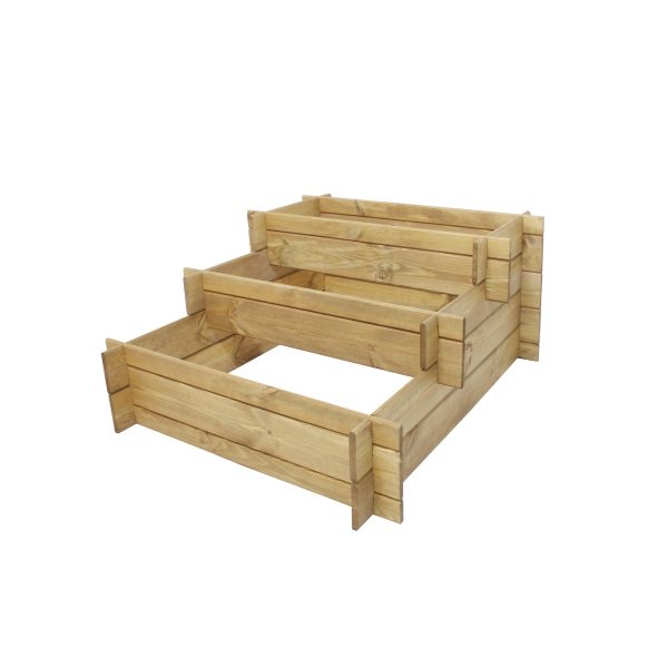 Westmann Hochbeet Urban Gardening Stufenbeet natur