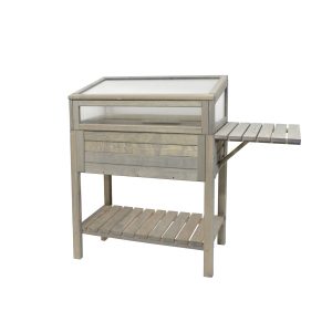 Westmann Hochbeet mit Abdeckung 118x39x107 cm grau