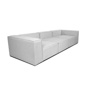 Modulares Sofa VERONA - versch. Ausführungen-M hellgrau