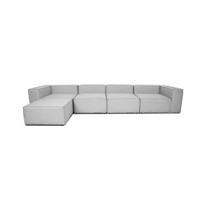 Modulares Sofa VERONA -versch. Ausführungen- XL hellgrau