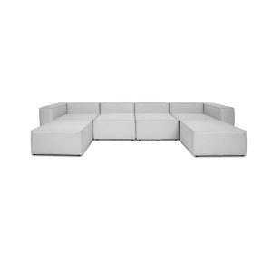 Modulares Sofa VERONA - versch. Ausführungen -XXL hellgrau