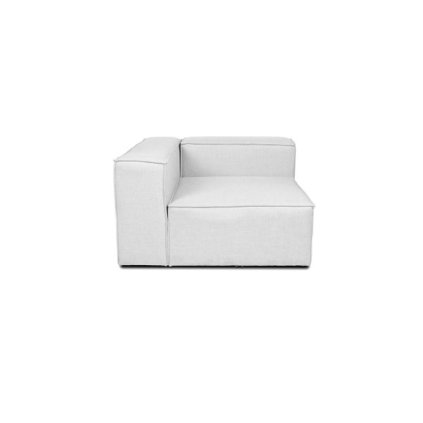 Modulares Sofa VERONA -versch. Ausführungen - Linkes Ecksofa - hellgrau