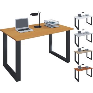VCM Holz Schreibtisch Computertisch Arbeitstisch Büromöbel Lona U SW