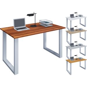 VCM Holz Schreibtisch Computertisch Arbeitstisch Büromöbel Lona U Weiß