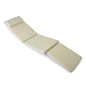 VCM Liegenauflage für Deckchair Steamer Liegestuhl-Auflage Polster creme