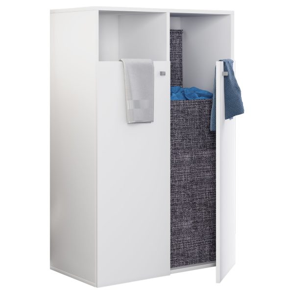 VCM Stoff Wäscheschrank Wäschetruhe Wäschebox Wäschekorb Stoffbox Wäsche Dreso XL 2f