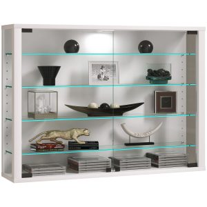 VCM Wandvitrine Hängevitrine Glasvitrine Wand Schaukasten Vitrine Glas Vitrosa L