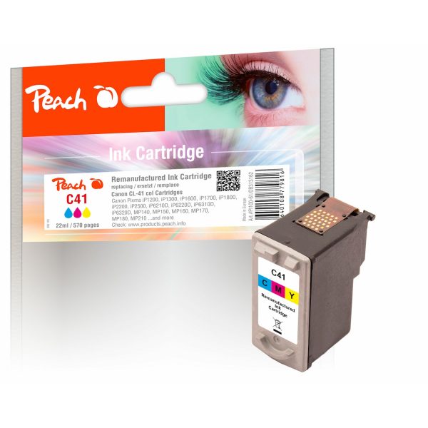 Peach C41C Druckkopf col ersetzt Canon CL-41C