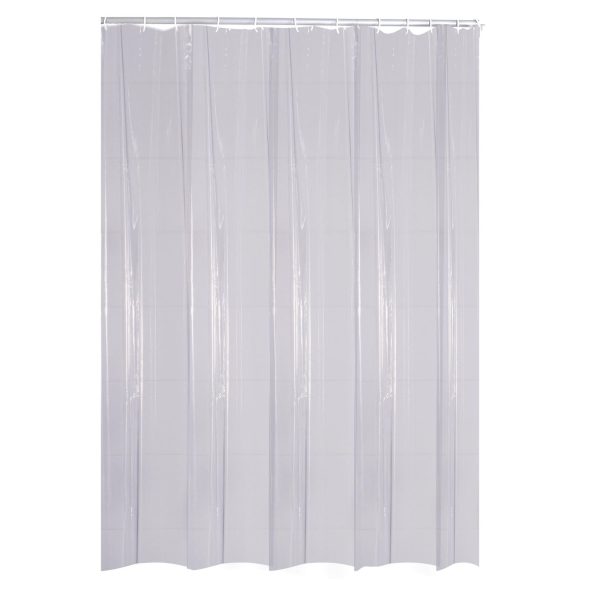Duschvorhang Folie Brillant transparent 120x200 cm