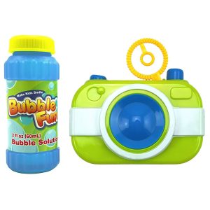 Best Sporting Seifenblasen Kamera I Inkl. 60 ml Flüssigeseife I Farbe Grün I Seifenblasen-Pistole