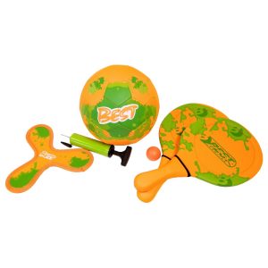 Neopren Beach Game Set orange/grün