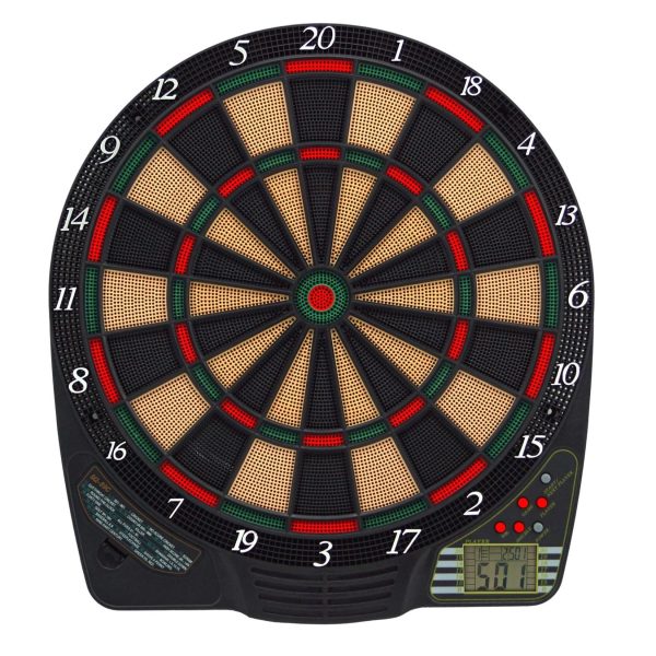 Best Sporting Dartscheibe elektronisch Chester I elektronische Dartscheibe mit LCD-Anzeige I E-Dartscheibe mit 6 Dartpfeilen & Ersatzspitzen I hochwertiger Dartautomat für 4 Spieler