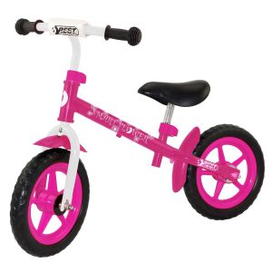 Best Sporting Laufrad für Kinder 2-3 Jahre 12 Zoll Räder Farbe pink/weiß