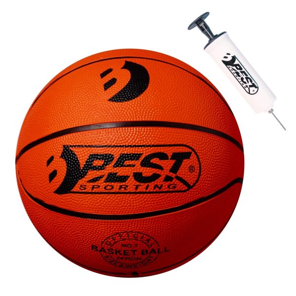 Best Sporting Basketball Größe 7 Set Rookie I Basketball orange mit Ballpumpe