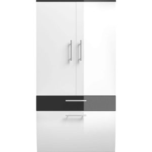 Posseik Hochschrank Salona anthrazit-weiss 5609