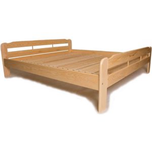 acerto® Doppelbett mit Lattenrost 180x220cm Holzbett Massviholz Kiefer