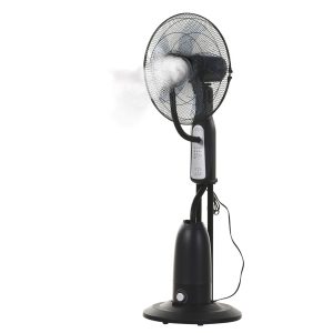 HOMCOM Standventilator mit Wasserzerstäuber schwarz 44