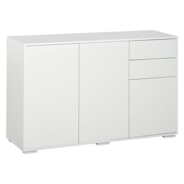 HOMCOM Sideboard mit Anti-Kippvorrichtung 117 x 36 x 74 cm (BxTxH)   Büromöbel Beistellschrank Flurkommode Schrank