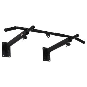 HOMCOM Klimmzugstange zur Wandmontage schwarz 98 x 64 x 18 cm (BxTxH)   Pull up bar Fitnessgerät Trainingsgerät Klimmzüge