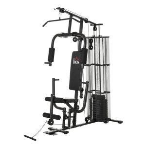 HOMCOM Kraftstation für das Home Gym 150 x 110 x 210 cm (LxBxH)   Fitness-Station Multi Gym Fitness-Trainings-Gerät